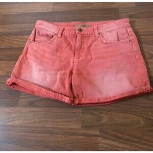 New Joe’s Jeans Red Denim Jean Shorts Size 26 Stretch